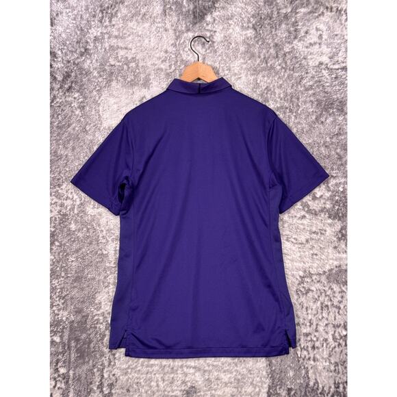 Nike Polo Shirt Medium Mens TCU Horned Frogs Dri Fit Purple - Picture 3 of 8